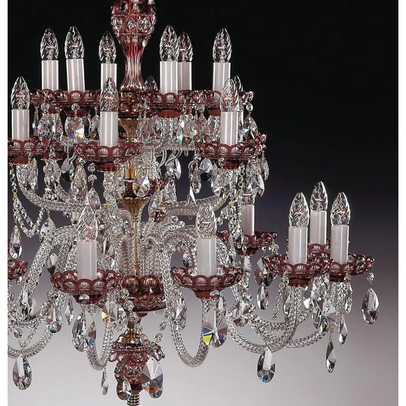 Candelabru Cristale, large, Bohemia, E14, EL0106202417, Crystal