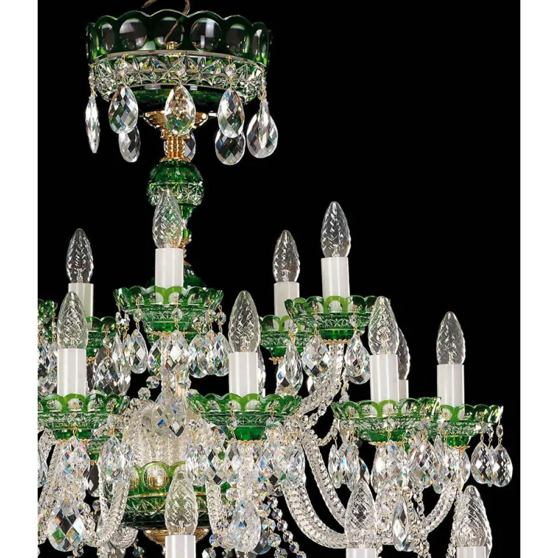 Candelabru Cristale, large, Bohemia, E14, EL0106203015, Crystal