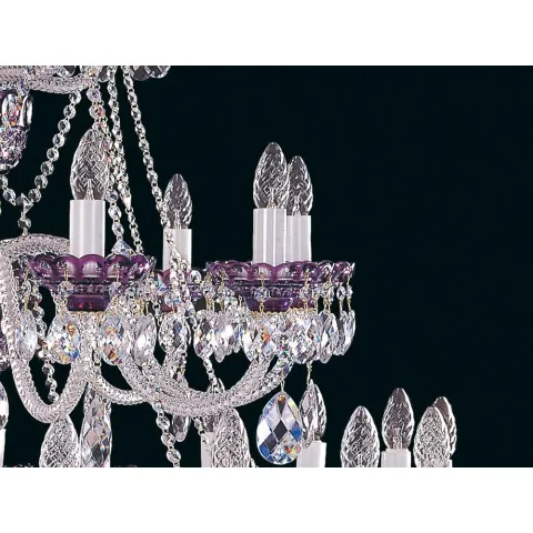 Candelabru Cristale, large, Bohemia, E14, EL0106203514, Crystal