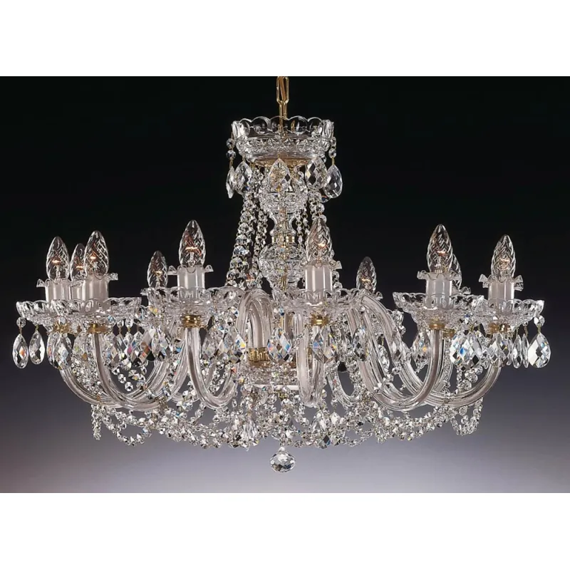 Candelabru Cristale, lux, Bohemia, E14, EL0106221219, Crystal