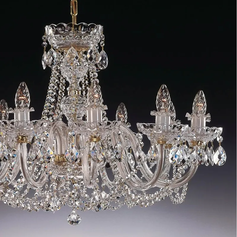 Candelabru Cristale, lux, Bohemia, E14, EL0106221219, Crystal