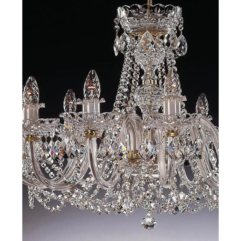 Candelabru Cristale, lux, Bohemia, E14, EL0106221219, Crystal