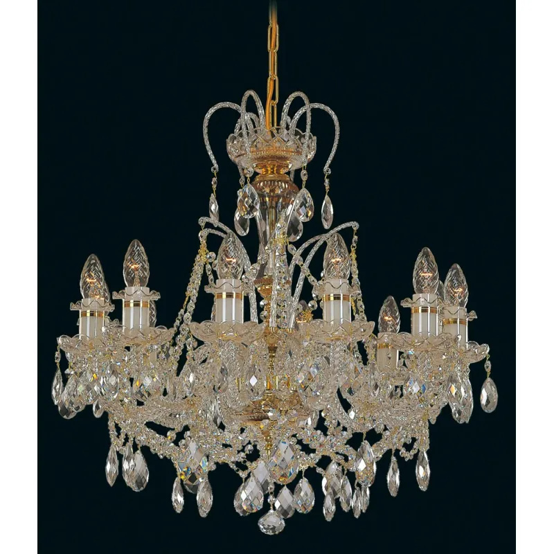Candelabru Cristale, Sticla, Bohemia, E14, EL0106301295, Crystal