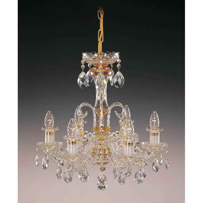 Candelabru Cristale, Sticla, Bohemia, E14, EL010630695, Crystal