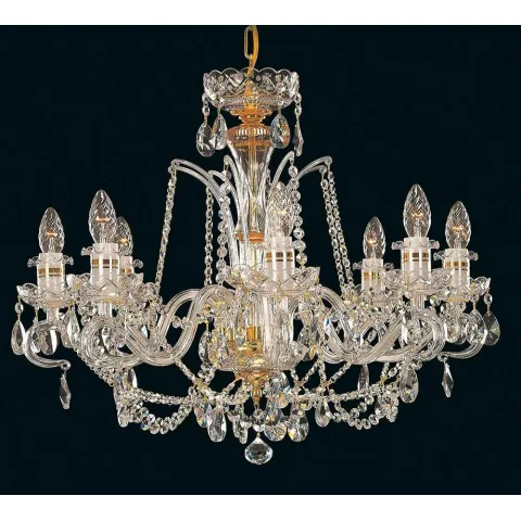 Candelabru Cristale, Sticla, Bohemia, E14, EL010633895, Crystal