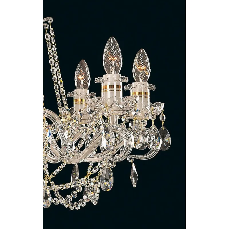 Candelabru Cristale, Sticla, Bohemia, E14, EL010633895, Crystal