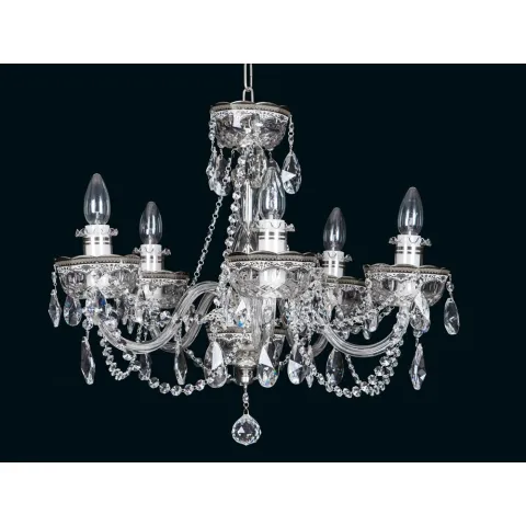 Candelabru Cristale, Sticla, Bohemia, E14, EL010645502, Crystal