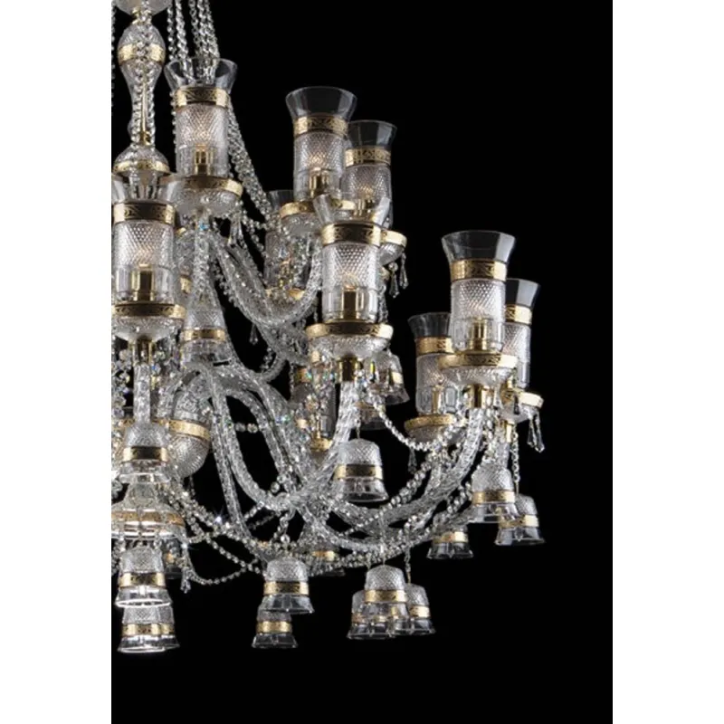 Candelabru Cristale, lux, Bohemia, E14, EL0106462403TB, Crystal