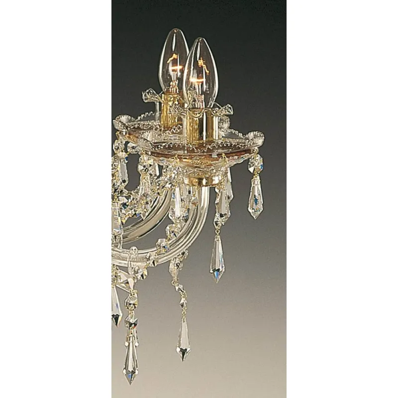 Candelabru Cristale, Sticla, Bohemia, E14, EL010650803, Crystal