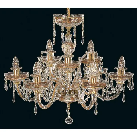Candelabru Cristale, Sticla, Bohemia, E14, EL010650903, Crystal