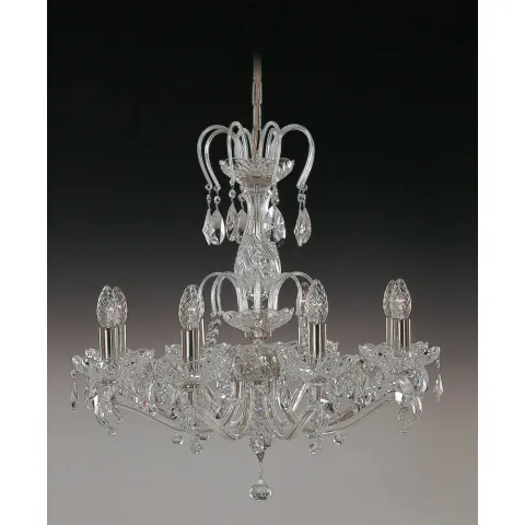 Candelabru Cristale, Sticla, Bohemia, E14, EL010660819, Crystal