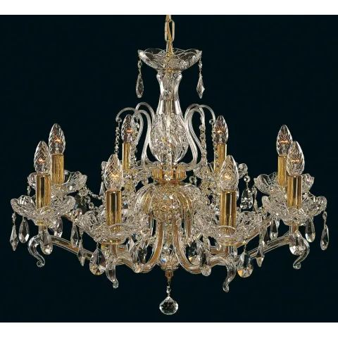 Candelabru Cristale, Sticla, Bohemia, E14, EL010661819, Crystal