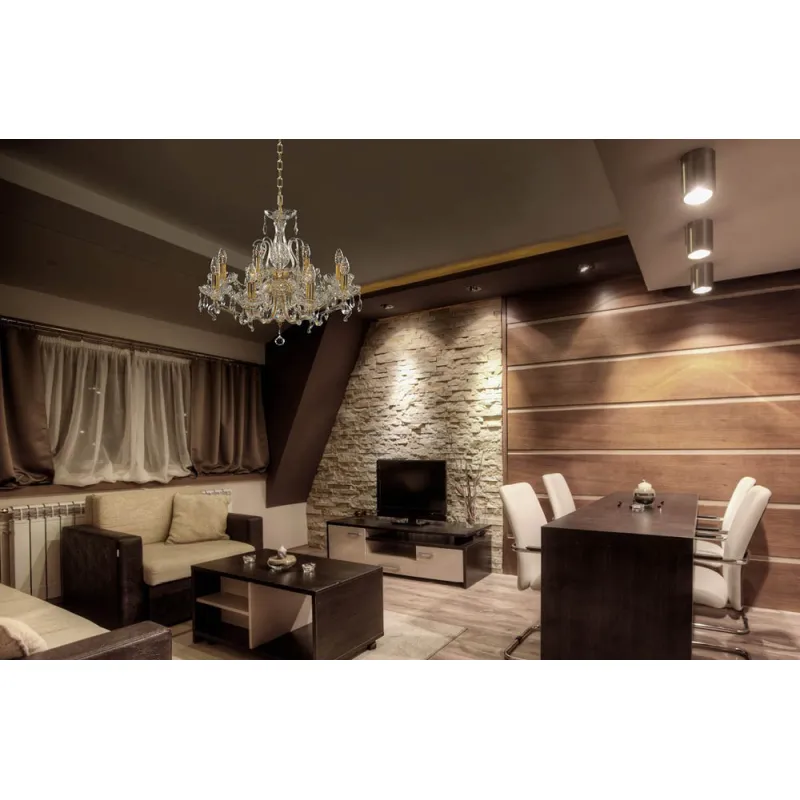 Candelabru Cristale, Sticla, Bohemia, E14, EL010661819, Crystal