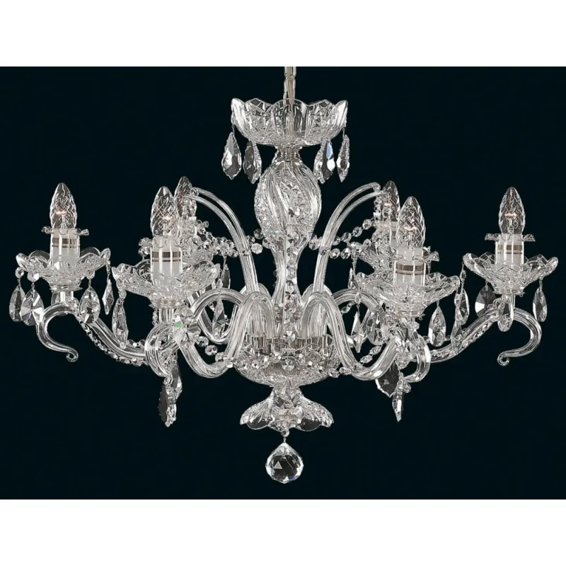 Candelabru Cristale, Sticla, Bohemia, E14, EL010663619, Crystal