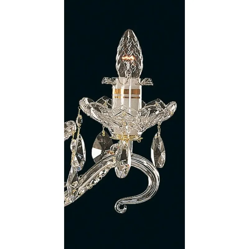 Candelabru Cristale, Sticla, Bohemia, E14, EL010663619, Crystal