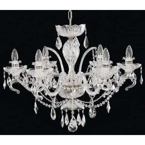 Candelabru Cristale, Sticla, Bohemia, E14, EL010665619, Crystal