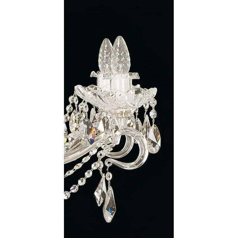 Candelabru Cristale, Sticla, Bohemia, E14, EL010665819, Crystal