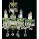 Candelabru Cristale, Verde, Bohemia, E14, EL010666815, Crystal