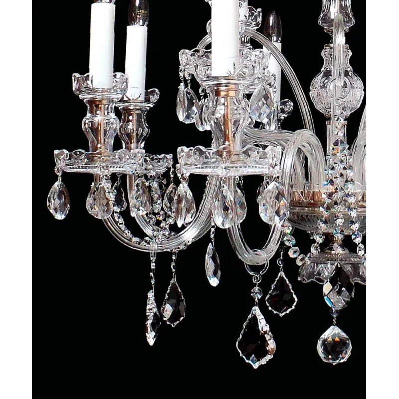 Candelabru Crystal Cristale, lux, Bohemia, E14, EL0106701201, Crystal