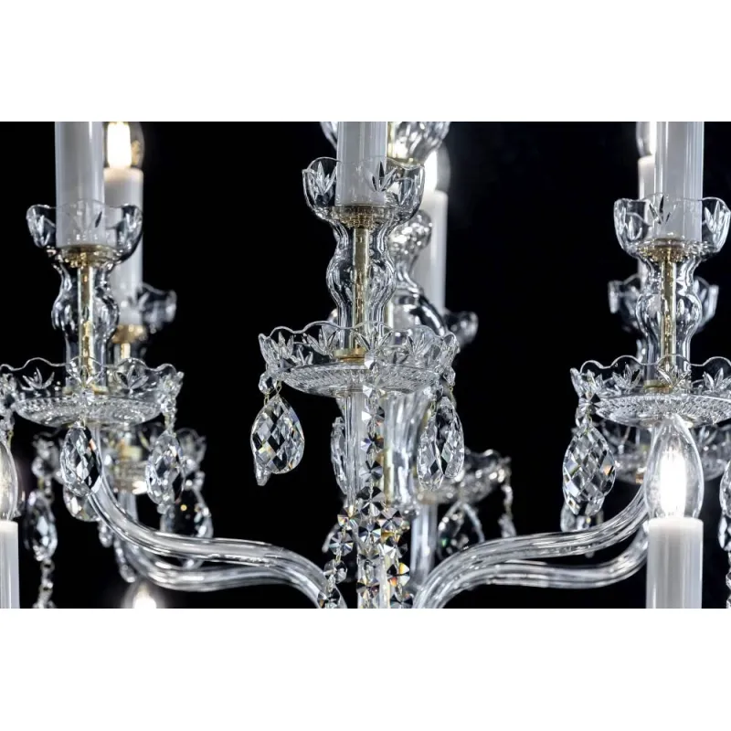 Candelabru Cristale, large, Bohemia, E14, EL0106702401, Crystal