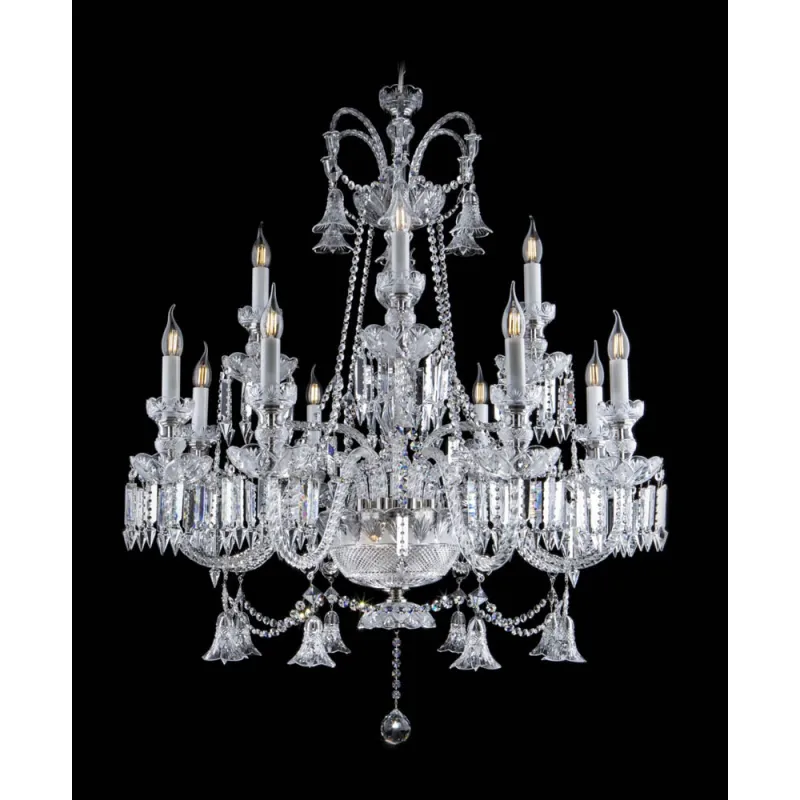 Candelabru Cristale, lux, Bohemia, E14, EL01067212+319LPN, Crystal