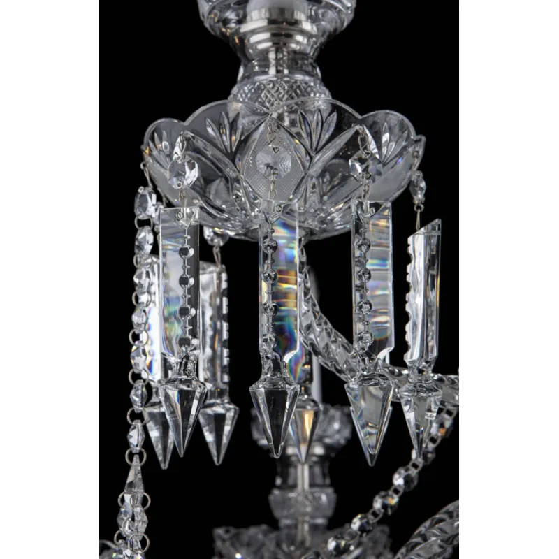 Candelabru Cristale, lux, Bohemia, E14, EL01067212+319LPN, Crystal