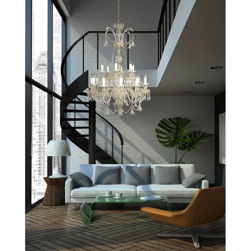 Candelabru Cristale, lux, Bohemia, E14, EL0106721819, Crystal