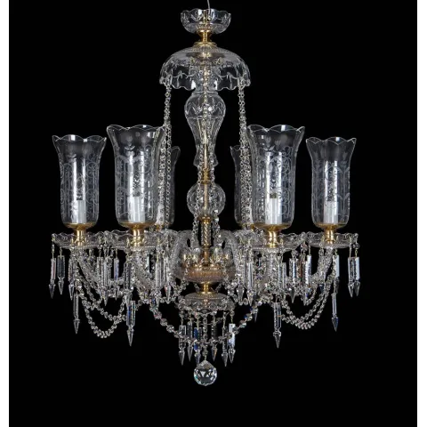 Candelabru Cristale, Sticla, Bohemia, E14, EL010673619T, Crystal