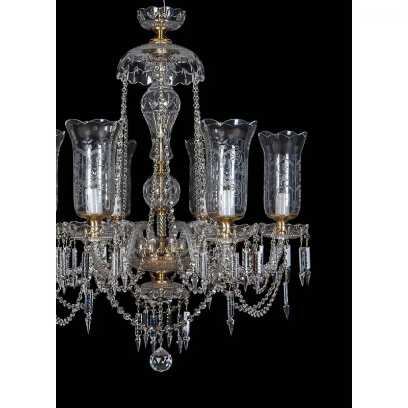 Candelabru Cristale, Sticla, Bohemia, E14, EL010673619T, Crystal