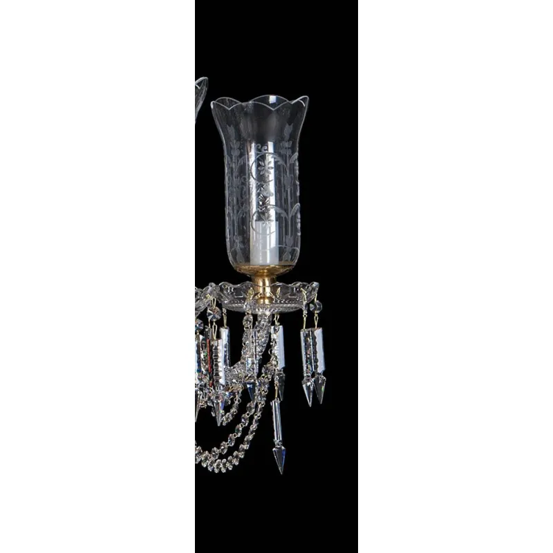 Candelabru Cristale, Sticla, Bohemia, E14, EL010673619T, Crystal