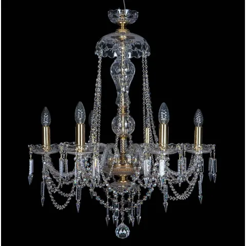 Candelabru Cristale, Sticla, Bohemia, E14, EL010673619, Crystal
