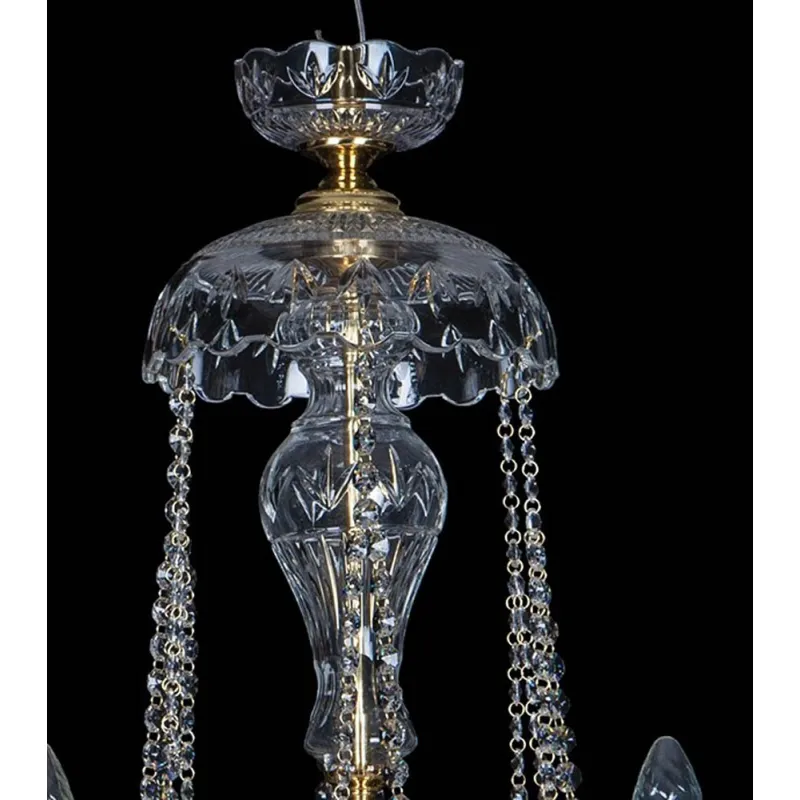 Candelabru Cristale, Sticla, Bohemia, E14, EL010673619, Crystal
