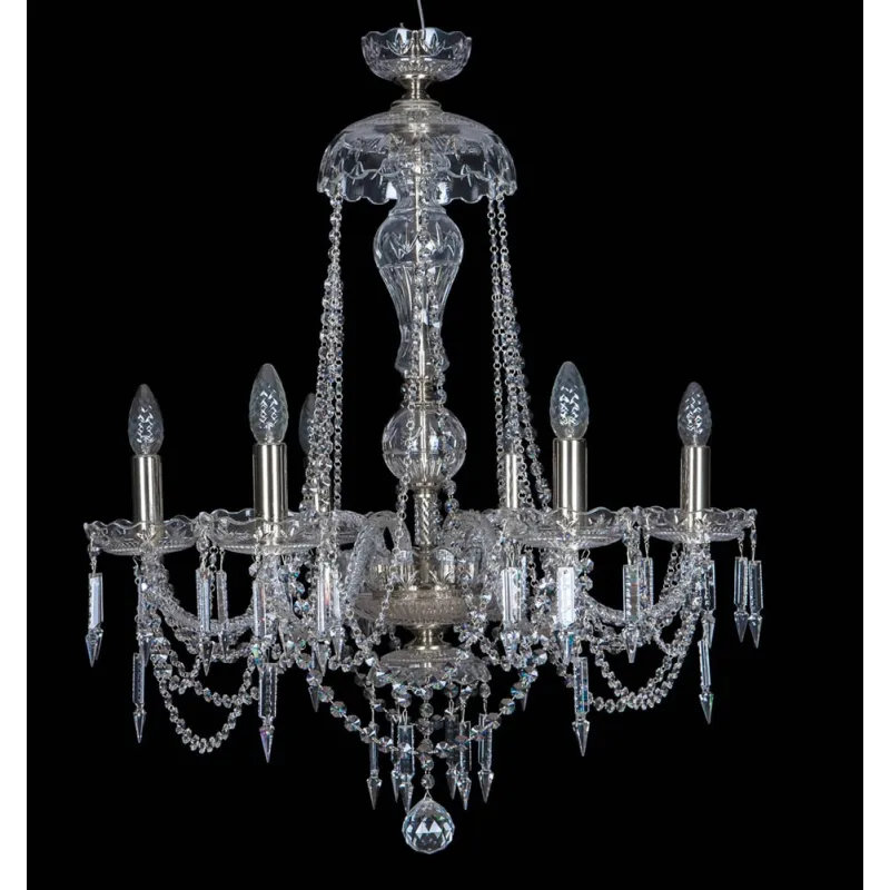 Candelabru Cristale, Sticla, Bohemia, E14, EL010673619, Crystal
