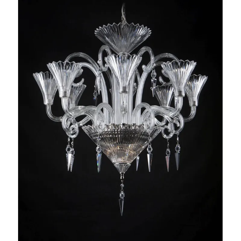 Candelabru Cristale, Baccarat Style N, Bohemia, E14, EL0106758+303, Crystal