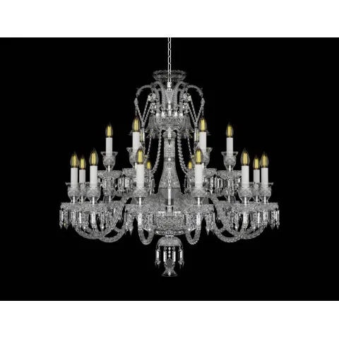 Candelabru Cristale, lux, Bohemia, E14, EL01067612+603AD4, Crystal