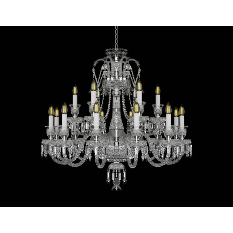 Candelabru Cristale, lux, Bohemia, E14, EL01067612+603AD4, Crystal