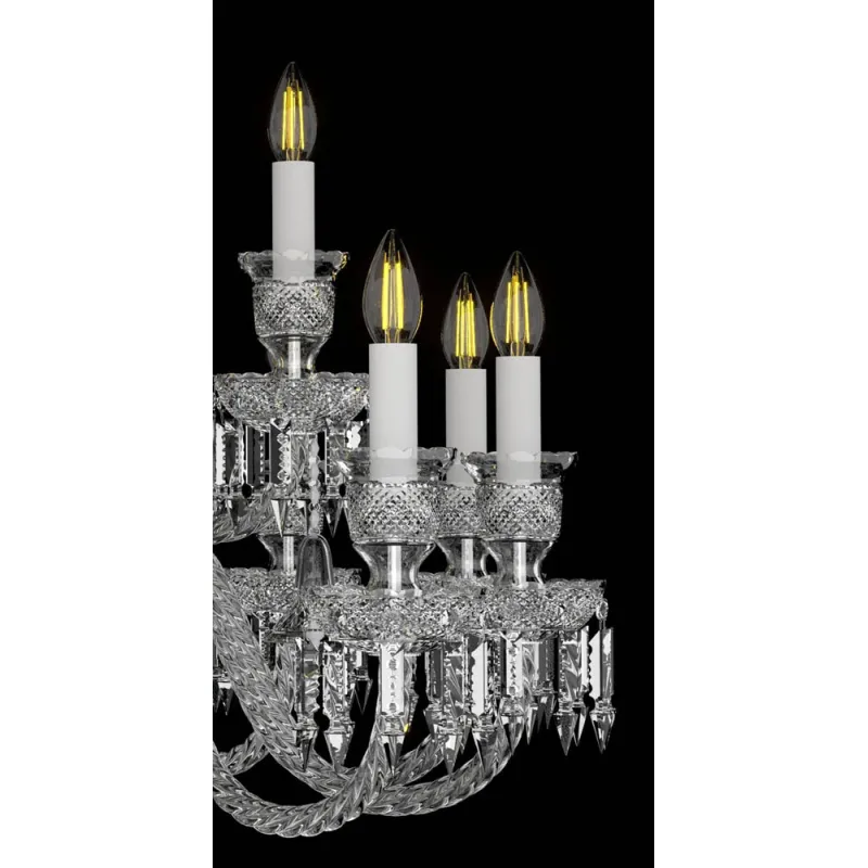 Candelabru Cristale, lux, Bohemia, E14, EL01067612+603AD4, Crystal