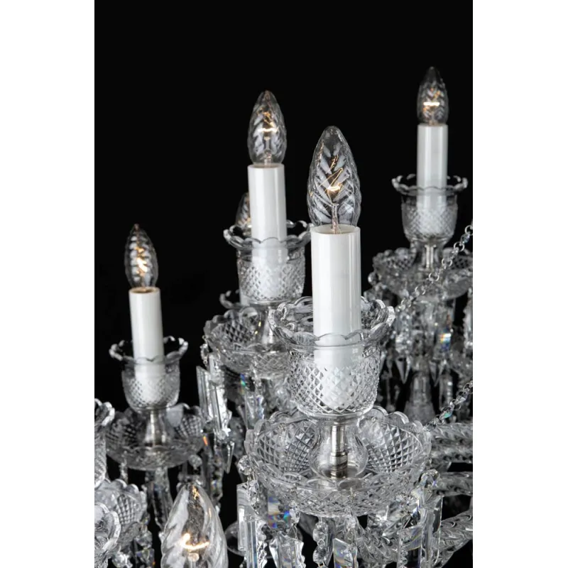 Candelabru Cristale, lux, Bohemia, E14, EL01067616+803AD4, Crystal