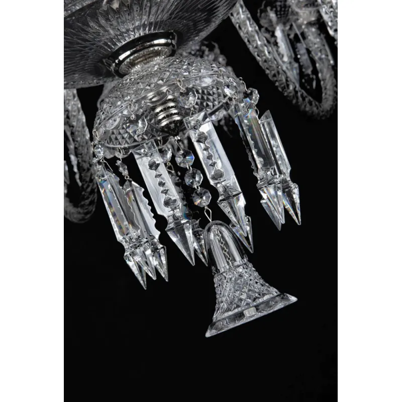 Candelabru Cristale, lux, Bohemia, E14, EL01067616+803AD4, Crystal