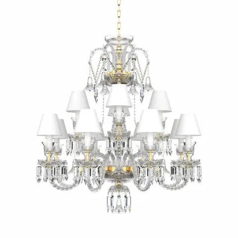 Candelabru Cristale, lux, Bohemia, E14, EL0106768+403AD4S, Crystal