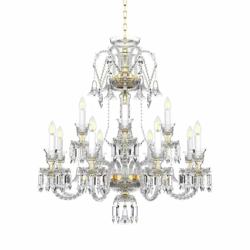 Candelabru Cristale, lux, Bohemia, E14, EL0106768+403AD4, Crystal