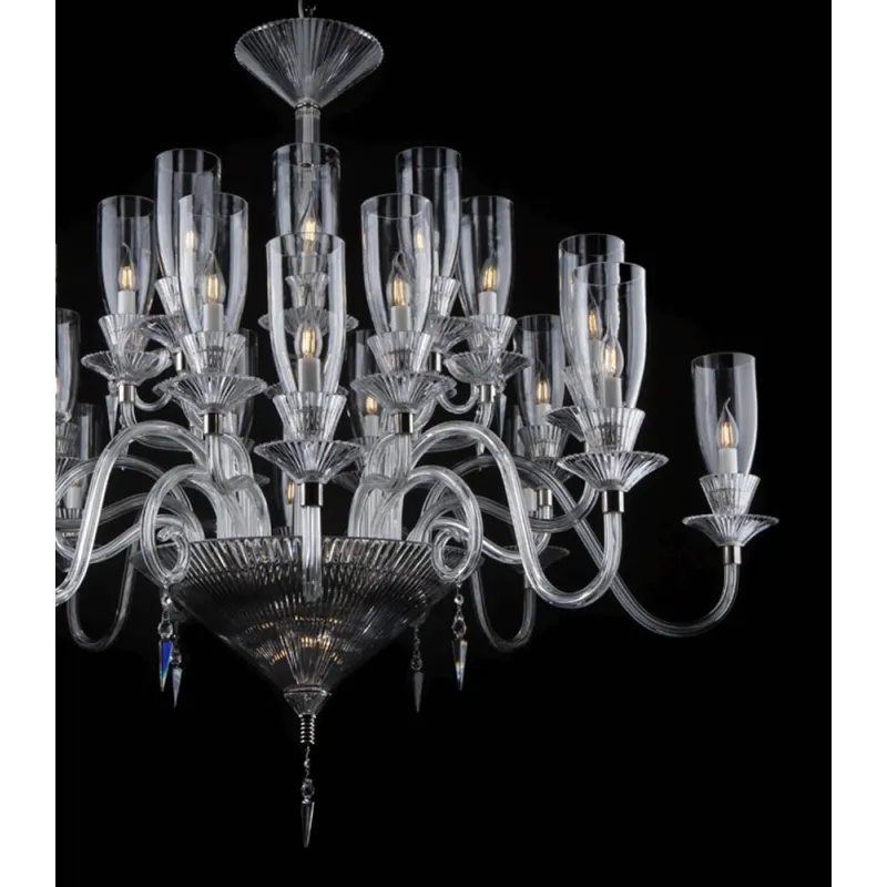 Candelabru Cristale, Baccarat Style N, Bohemia, E14, EL01067724+203T1, Crystal
