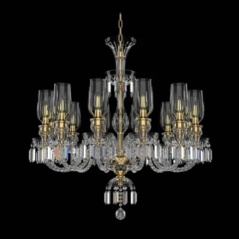Candelabru Cristale, lux, Bohemia, E14, EL0106781203AB3T, Crystal