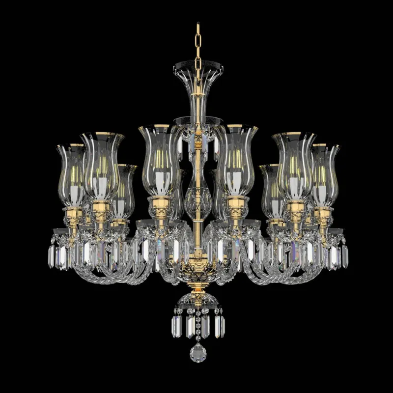 Candelabru Cristale, lux, Bohemia, E14, EL0106781203T, Crystal