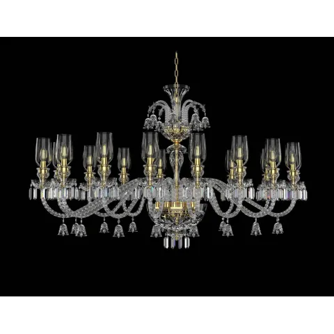 Candelabru Cristale, lux, Bohemia, E14, EL0106781603AB3TBOVAL, Crystal