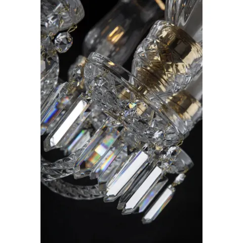 Candelabru Cristale, lux, Bohemia, E14, EL0106781603AB3TBOVAL, Crystal
