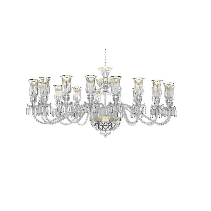 Candelabru Cristale, lux, Bohemia, E14, EL0106781603ABTOVAL, Crystal