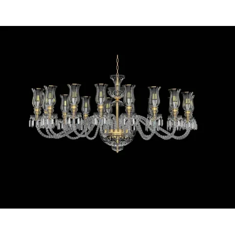 Candelabru Cristale, lux, Bohemia, E14, EL0106781603TOVAL, Crystal
