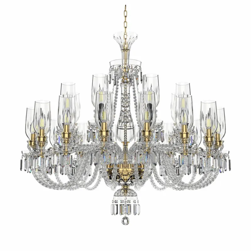 Candelabru Cristale, lux, Bohemia, E14, EL0106782403AB3T, Crystal