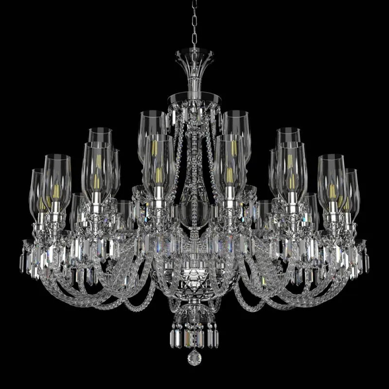 Candelabru Cristale, lux, Bohemia, E14, EL0106782403AB3T, Crystal